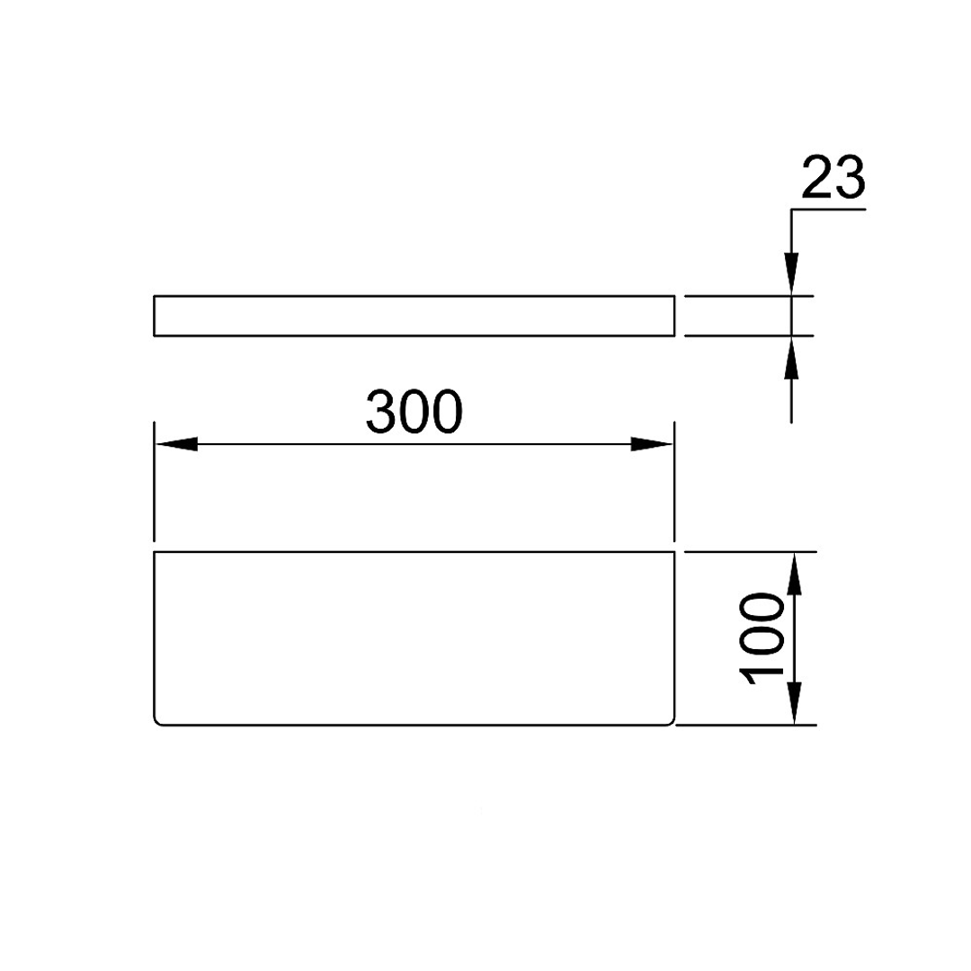 Streamline Eneo Shelf 30Cm - Matt Black