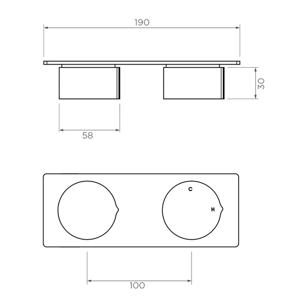 Streamline Venn Shower Mixer With Plate Diverter Ext Part Only Brushed Rose Gold Pvd