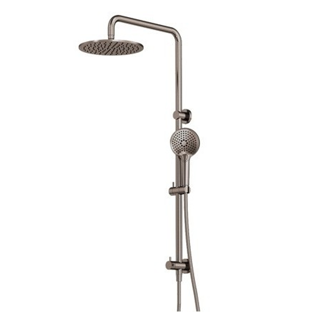 Streamline Axus Shower Column Dual In Div 250Mm Head Air-Fusion H/Shower - Dark Bronze