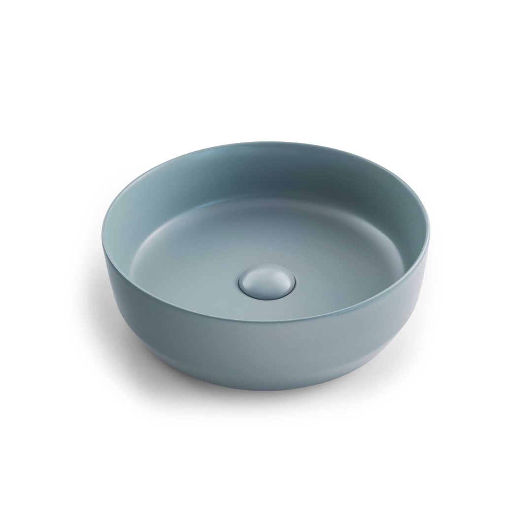 Seima Aurora Ceramic Above Counter Basin Round Matte Winter Sea