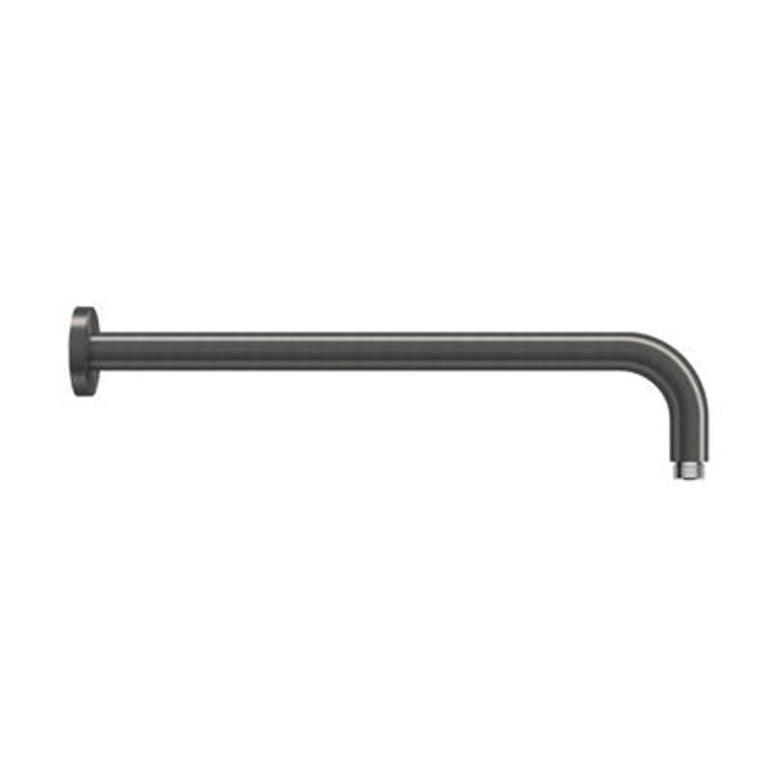 Aquas Wall Shower Arm 400mm With Curve Matt Black Ba0708Mb