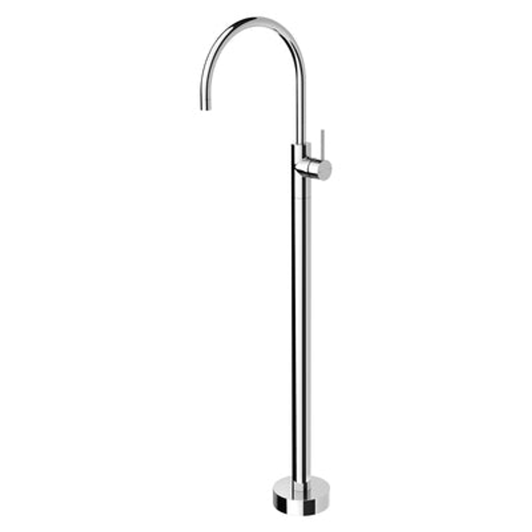 Phoenix Vivid Slimline Oval Floor Mounted Bath Mixer - Chrome