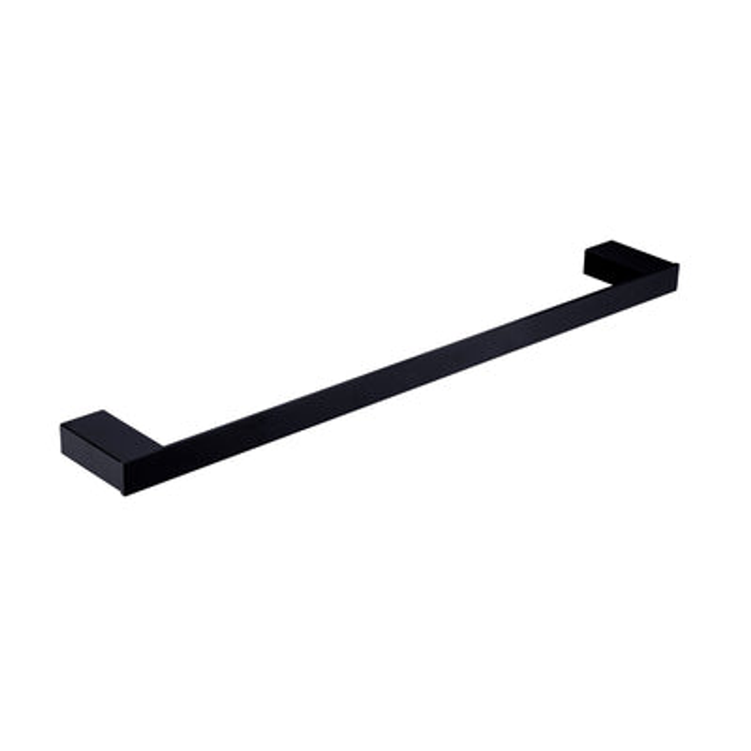 Nero Celia 800mm Single Towel Rail - Matt Black