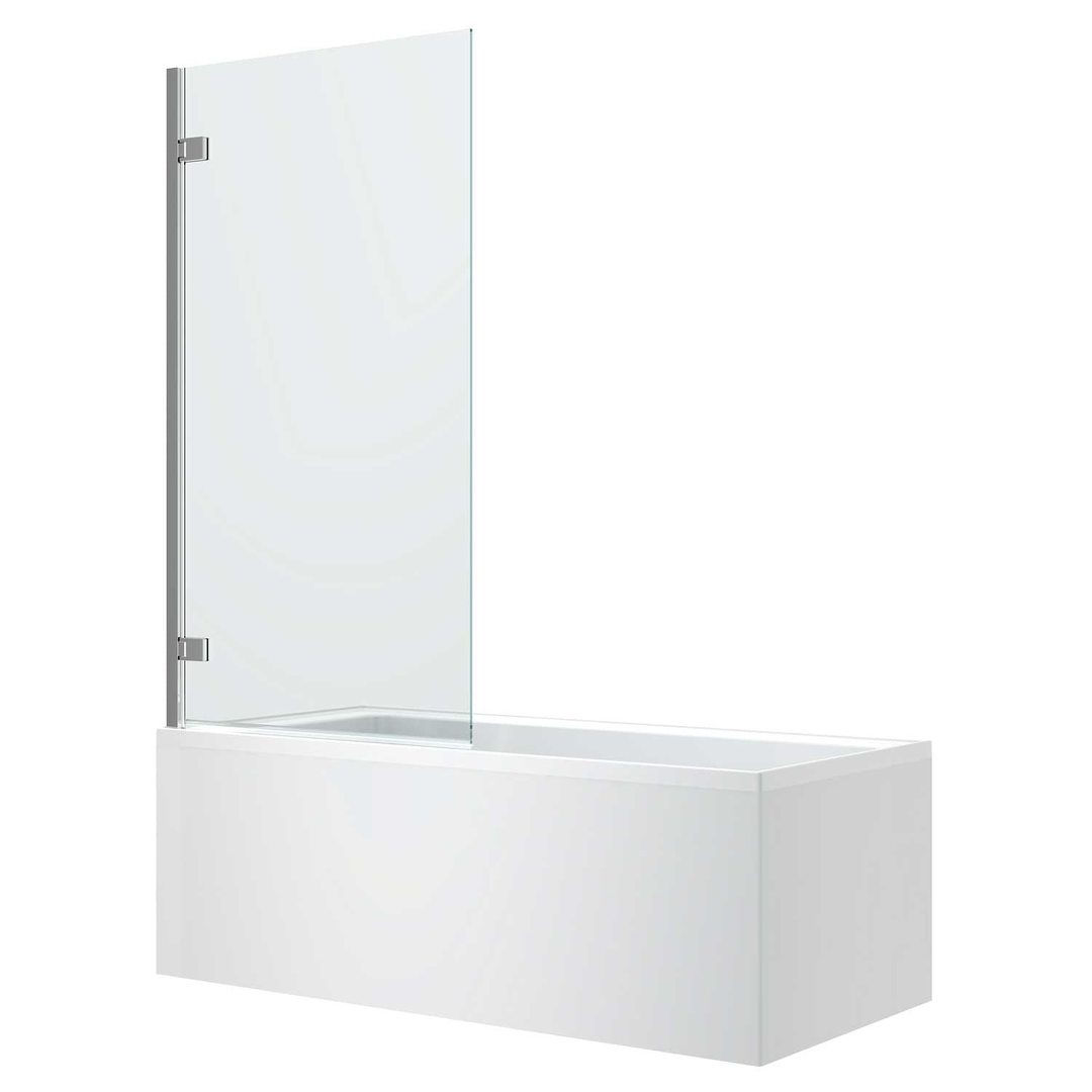 Oceano Urban Bath Panel Hinged 900 X 1600 Chrome