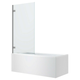 Oceano Urban Bath Panel Hinged 900 X 1600 Chrome