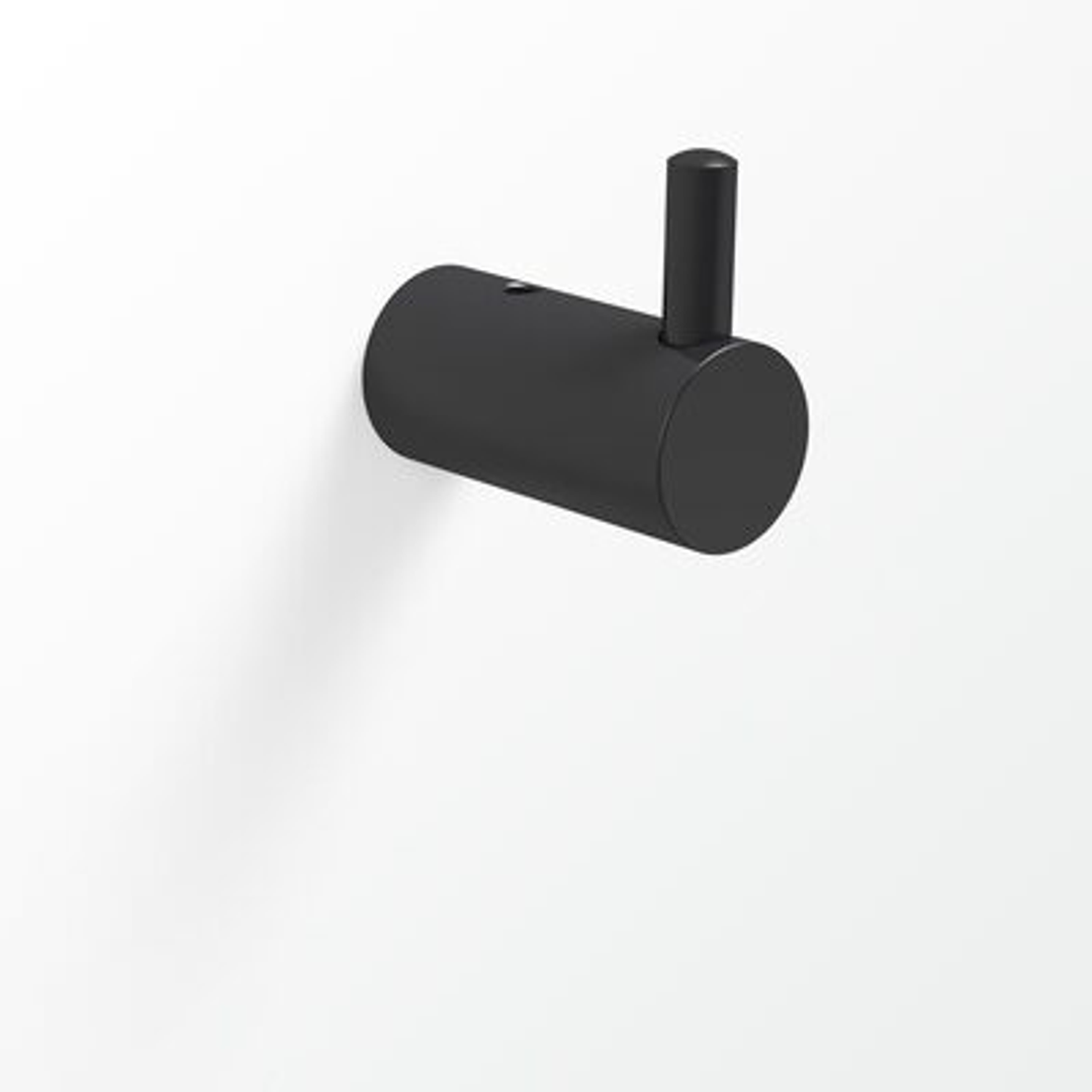 Universal Robe Hook (Minus) In Matt Black(Avenir P#:Urh-Mi Mb)