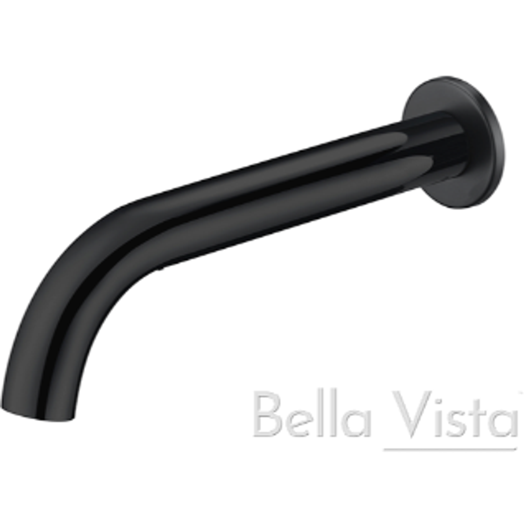Bella Vista Ikon Hali Curved Spout Black