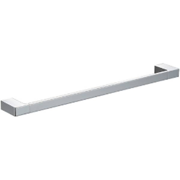 Bella Vista Milos Single Towel Rail Brushed Nickel 600mm