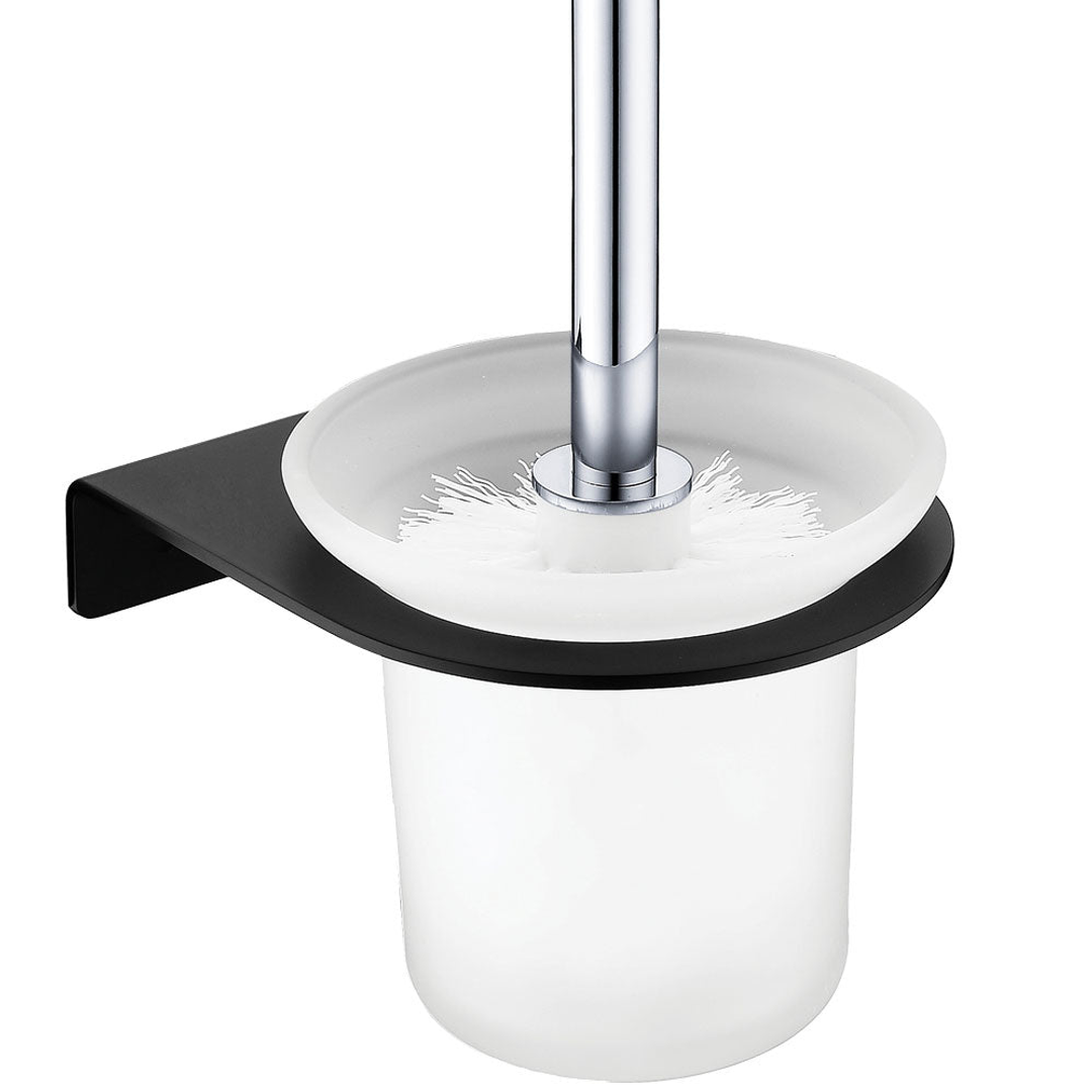 Fienza Lincoln Toilet Brush Black & Chrome 860010