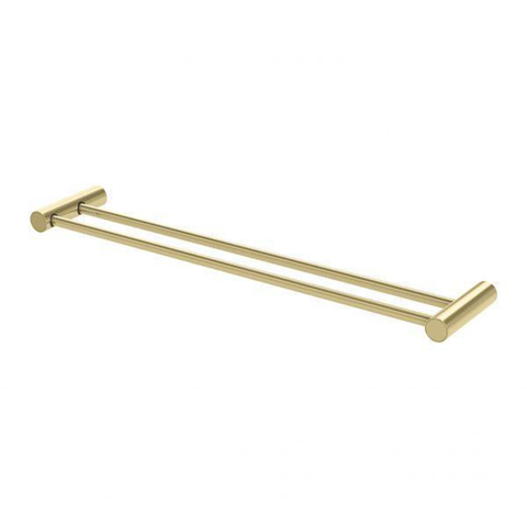 Phoenix Vivid Slimline Double Towel Rail 600Mm - Brushed Gold