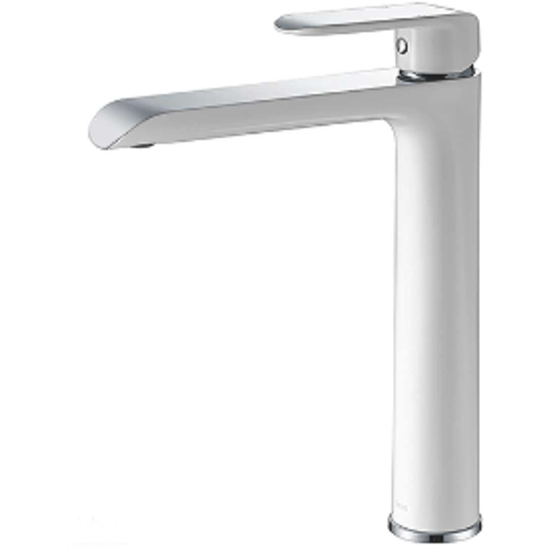 Bella Vista Ikon Kara Highrise Basin Mixer Chrome White