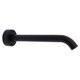 Fienza Kaya Wall Basin/Bath 220mm Outlet Matte Black With Matte Black Plate