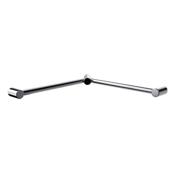 Availcare Calibre Mod Wrap Around Corner Rail 600X600 Chrome