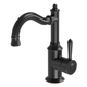 Phoenix Nostalgia Basin Mixer 160mm Shepherds Crook Antique Black