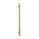 Radiant Vertical Single Heated Towel Bar 40Mm X 950Mm Brushed Copper