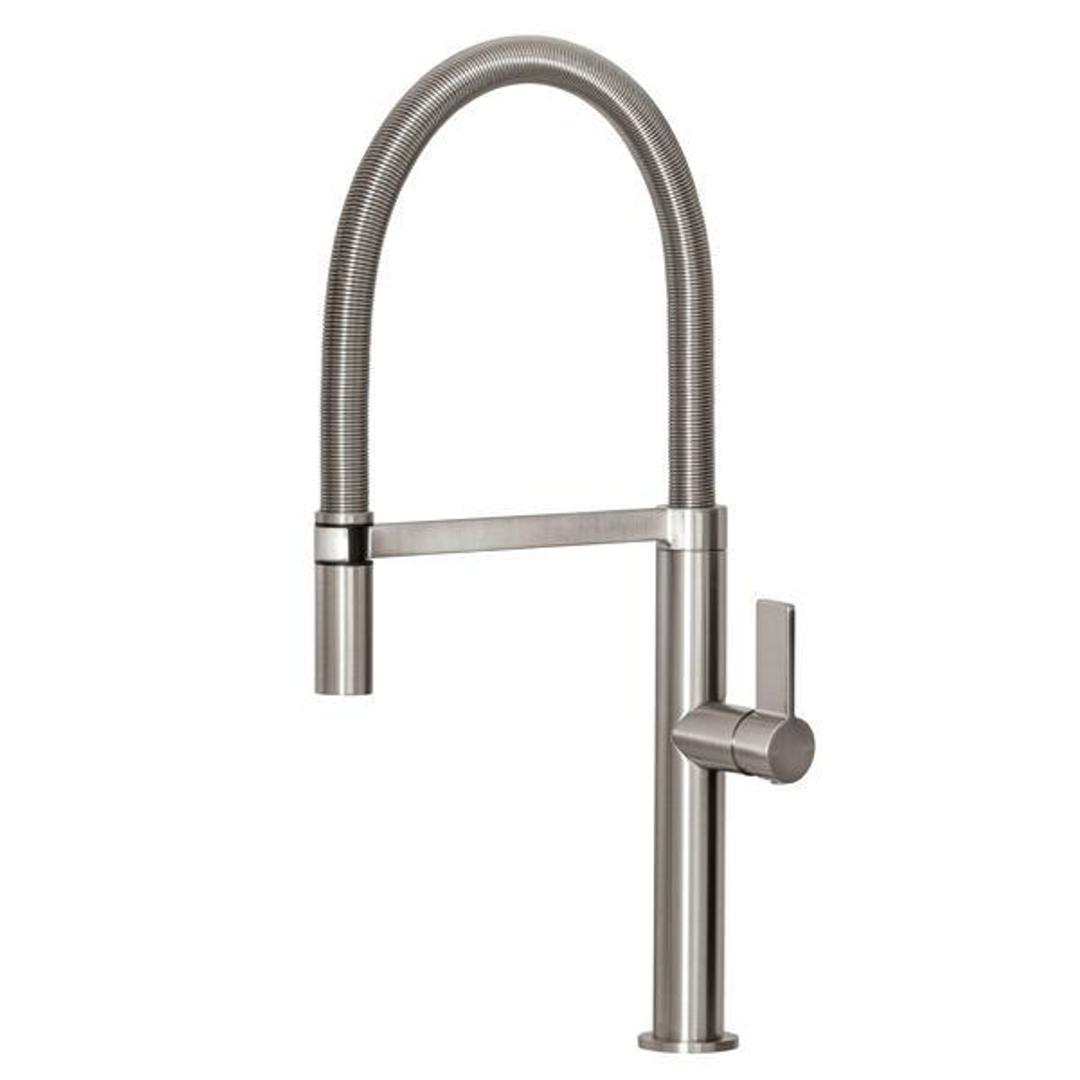 Phoenix Prize Flexible Coil Sink Mixer-Brushed Nickel