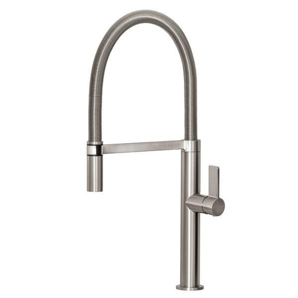 Phoenix Prize Flexible Coil Sink Mixer Brushed Nickel