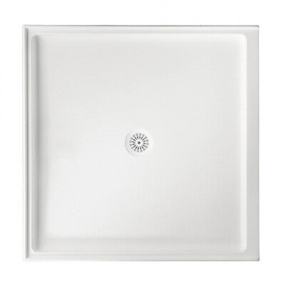 Shower Base Marbletrend 1000 X 1000 Centre Outlet White