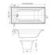 Novara Island Contour 12 Jetss White 1650mm