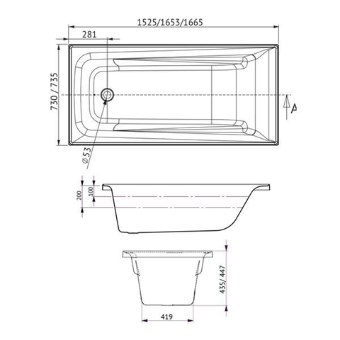 Novara 1653 Island Contour 12 Jets White(Decina P#:No1650Cnspawc)