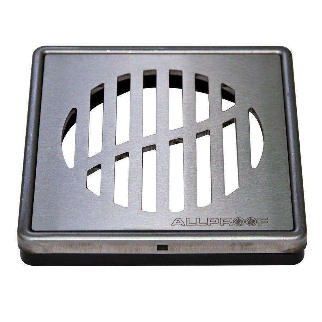 Allproof Elegance 100mm Cyclone S/S 2 Cross Floor Grate