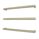 Radiant Brushed Nickel 650Mm Non Heated Round Single Bar Towel Rail