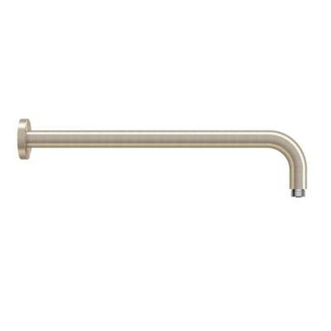 Aquas Wall Shower Arm 400mm With Curve Brushed Nickel Ba0708Bn