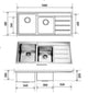 Aspire Unity 1&3/4 Lh Bowl 1080 X 480 S/Steel Sink - Burdens Plumbing