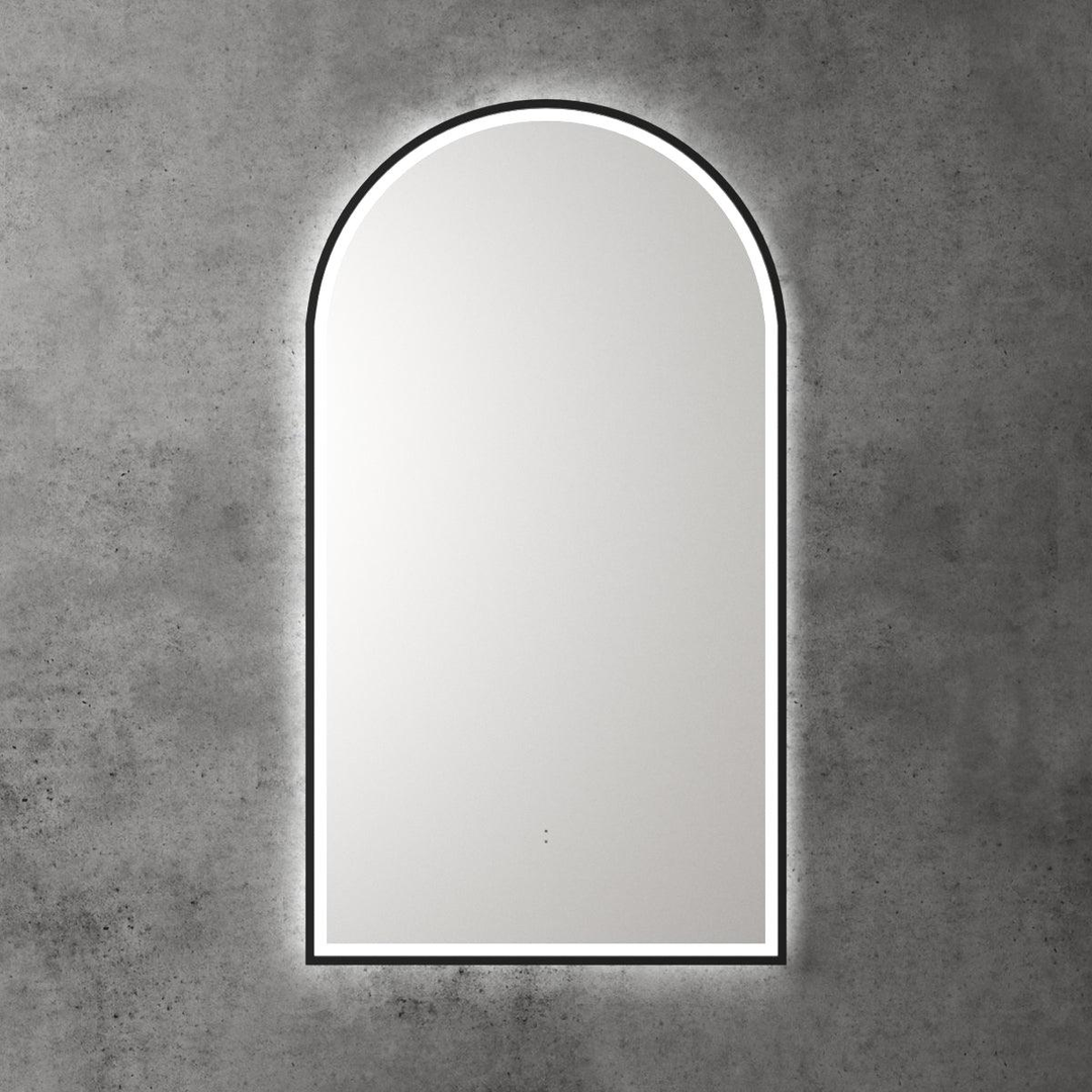 Aulic Canterbury Arch Led Mirror 500X900X30mm Matte White