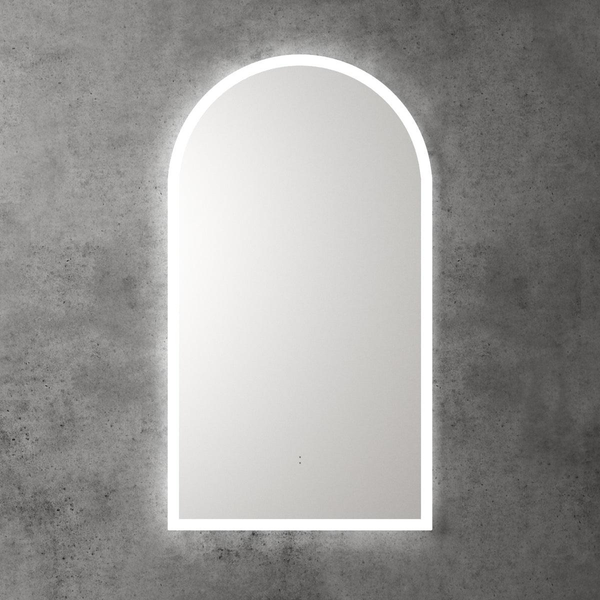 Aulic Canterbury Arch Led Mirror 500X900X30mm Brushed Gold