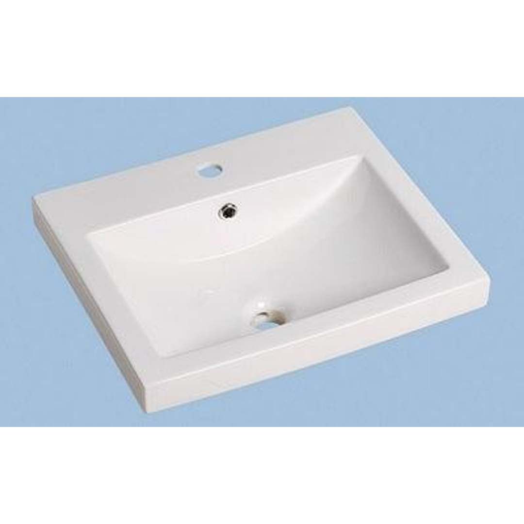 Aussie Life Square Inset/Counter Basin White 1Th Mg-7028Ab