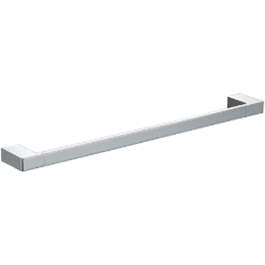 Bella Vista Milos Single Towel Rail Brushed Nickel 400mm