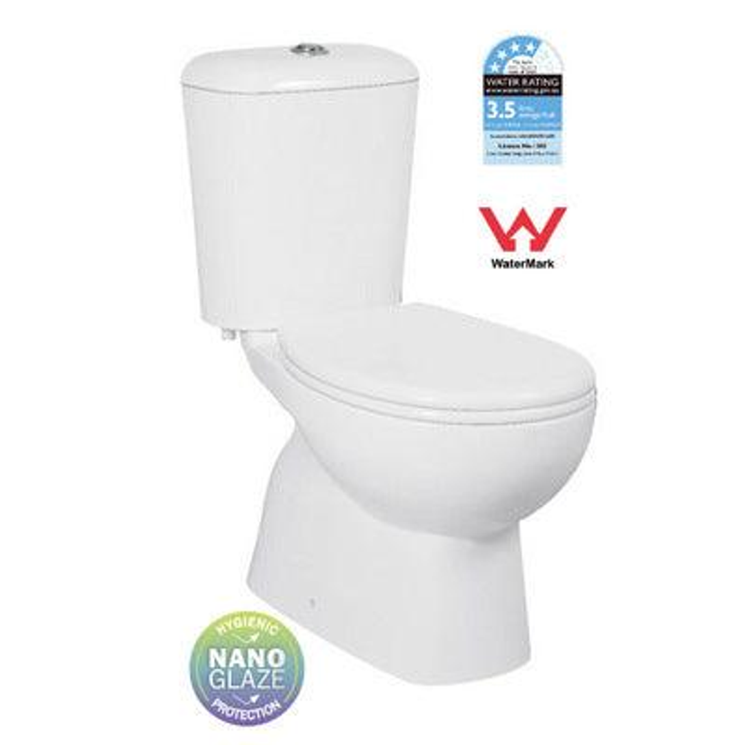 Best Bm T6009 ** Bottom * Inlet Toilet Suite White