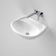 Caroma Caravelle 550 Wall Basin White 0 Tap Hole