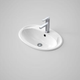 Caroma Centro 565mm X 395mm Vanity Basin 1 Tap Hole White  664115W