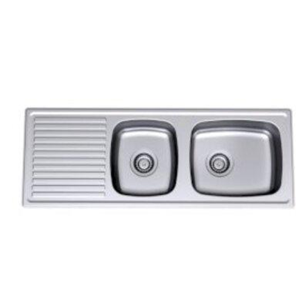 Clark S/S Sink Candice 4050F 1100mm L/H 1.5 Bowl  1 Tap Hole Right