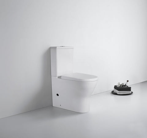 Enhance Vasari Rimless Toilet Suite Back to Wall | Extra Height - Burdens Plumbing