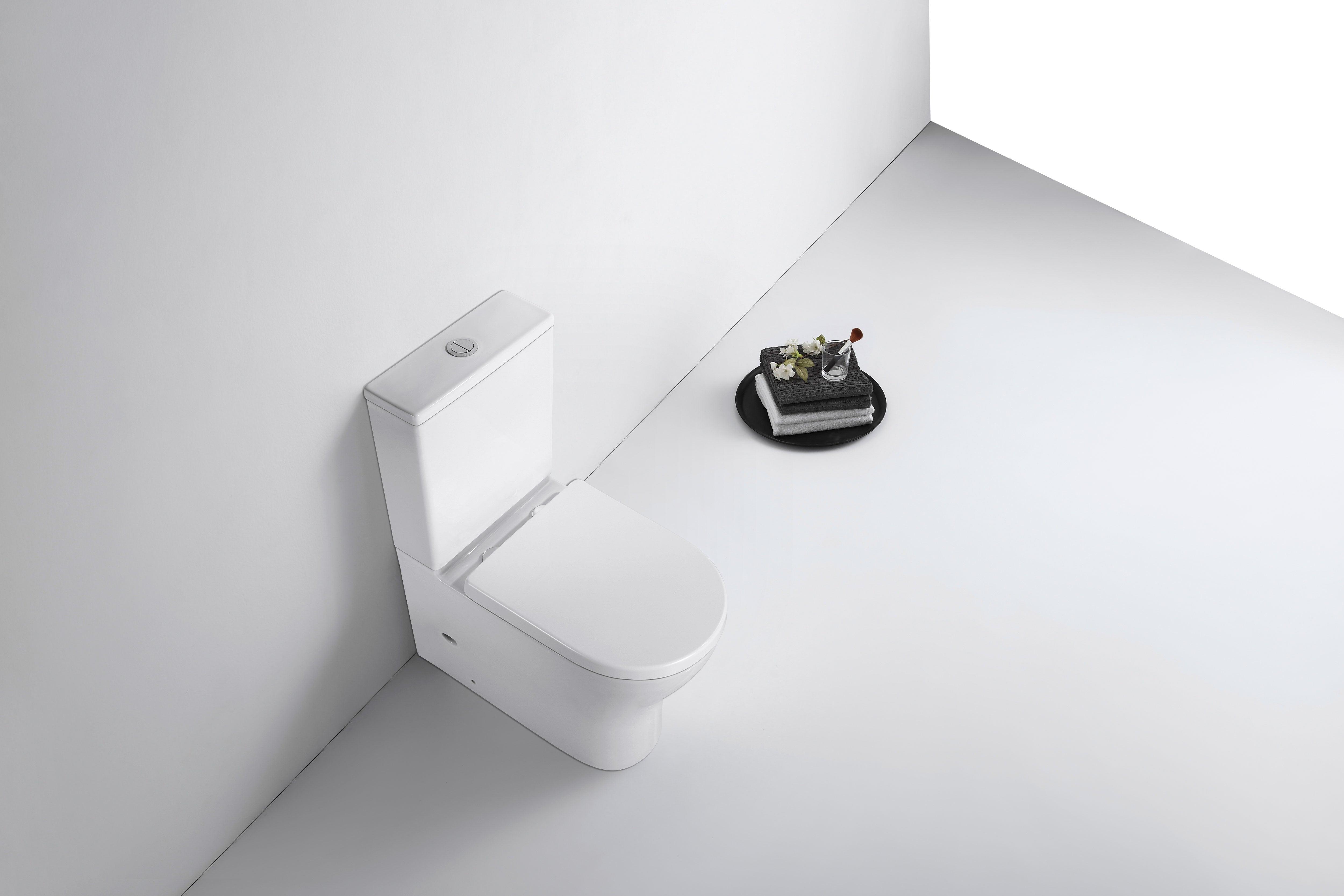 Enhance Vasari Rimless Toilet Suite Back to Wall | Extra Height - Burdens Plumbing