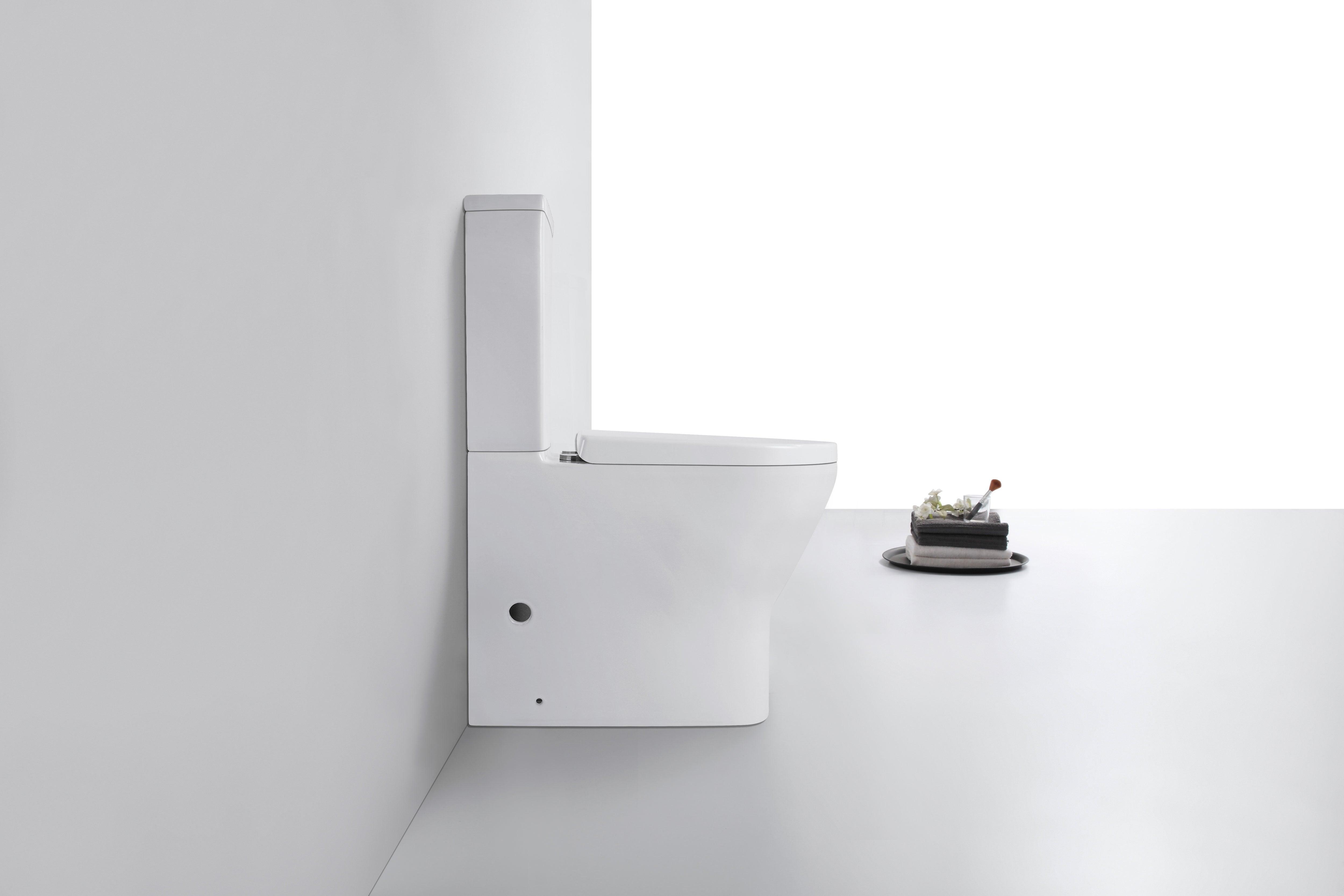 Enhance Vasari Rimless Toilet Suite Back to Wall | Extra Height - Burdens Plumbing