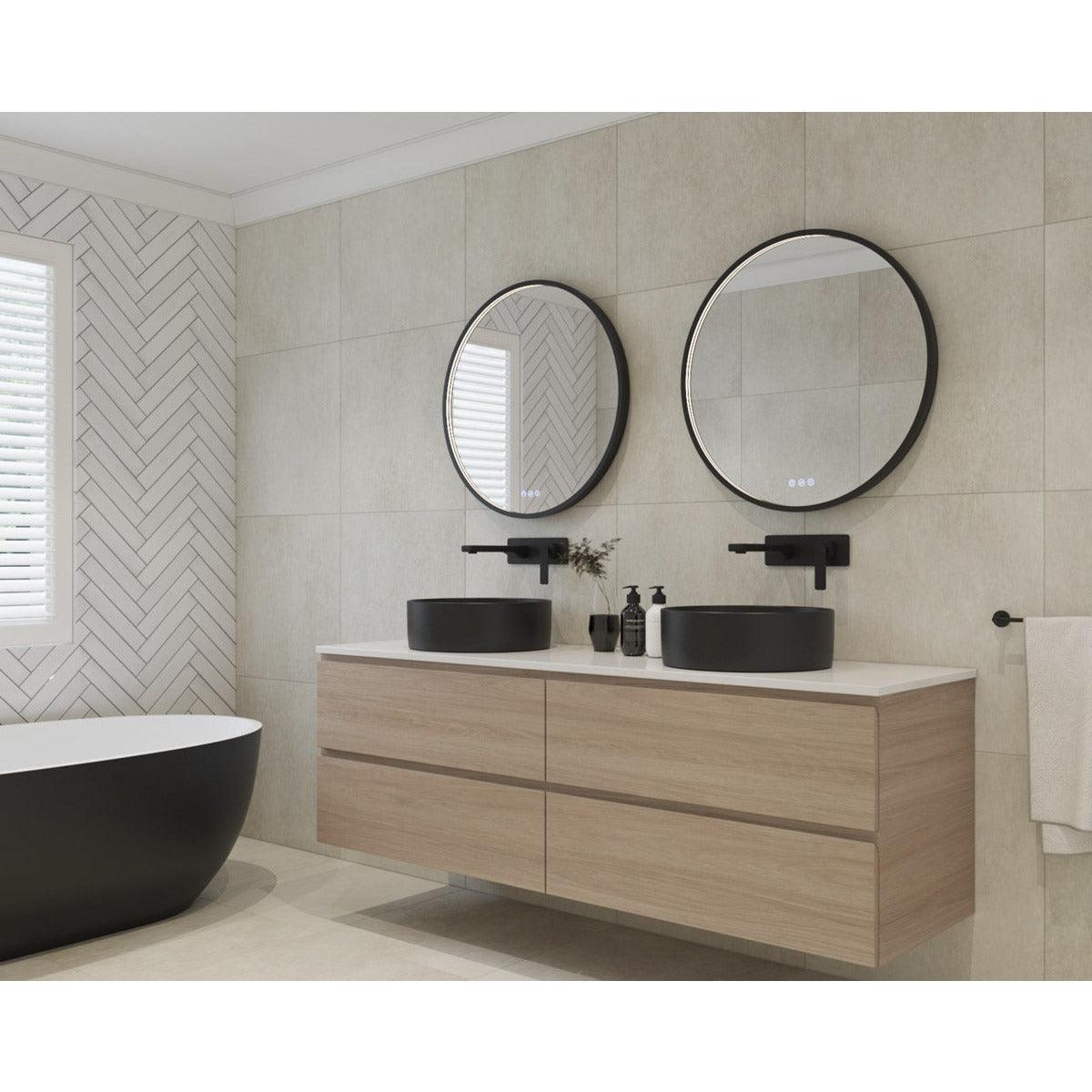 Euro Mirror Olek Black Led Mirror - Burdens Plumbing