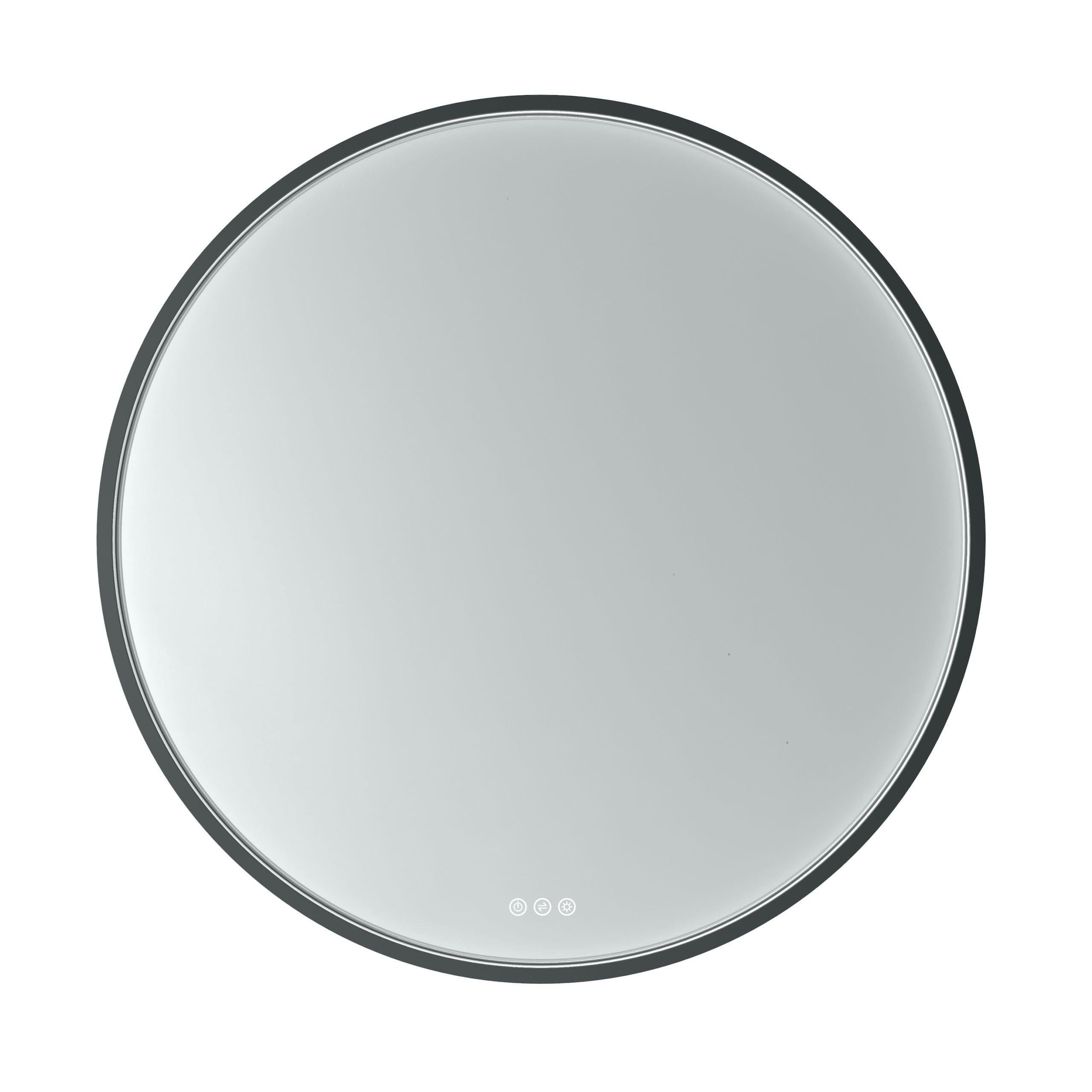 Euro Mirror Olek Black Led Mirror - Burdens Plumbing