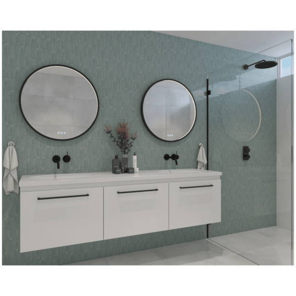 Euro Mirror Olek Black Led Mirror - Burdens Plumbing