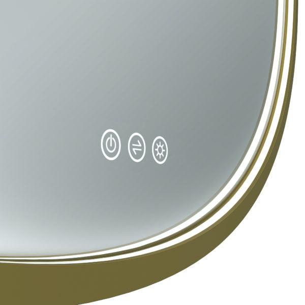 Euro Mirror Olek Brass Led Mirror - Burdens Plumbing