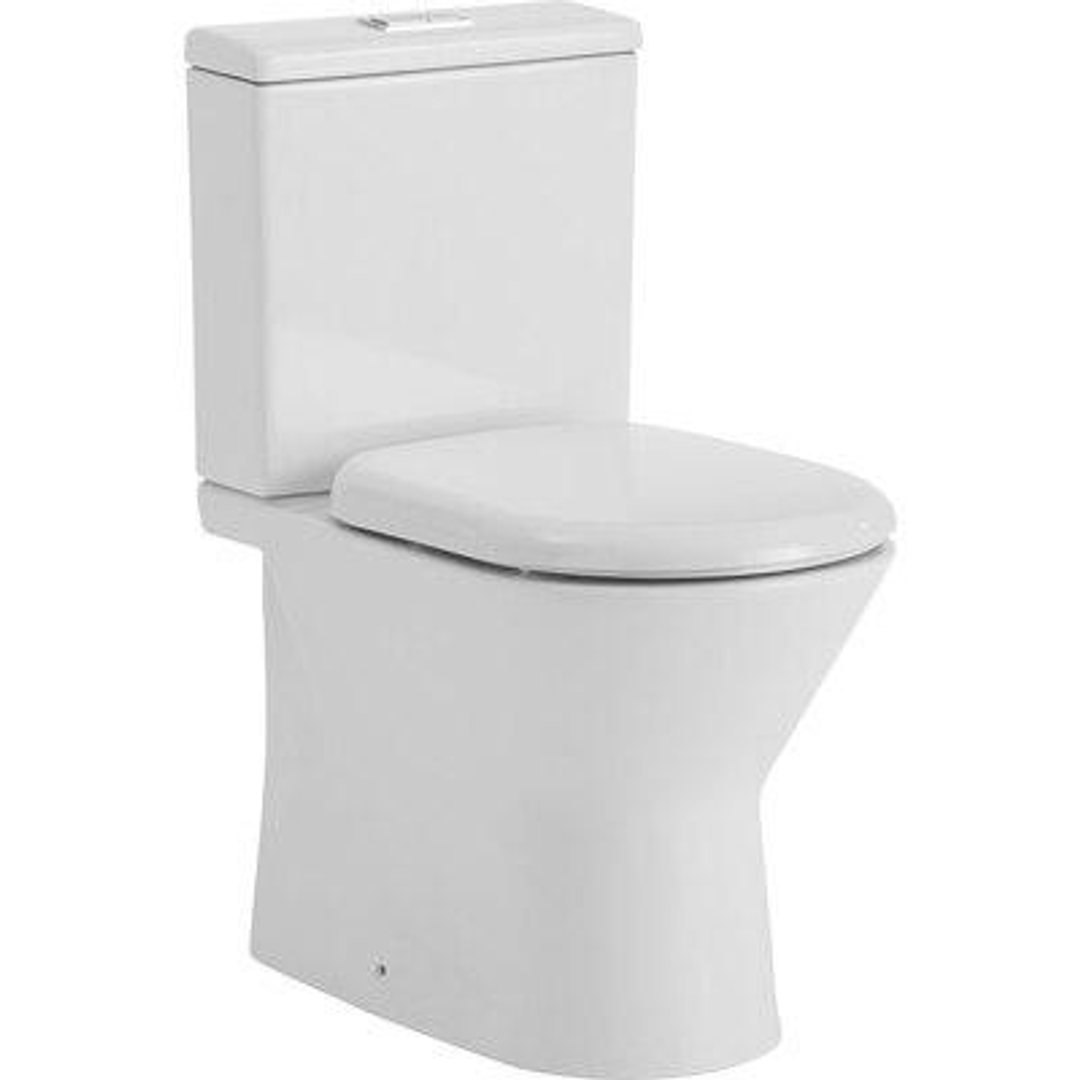 Fienza Escola Rimless Btw Toilet Suite P-Trap White K1223P