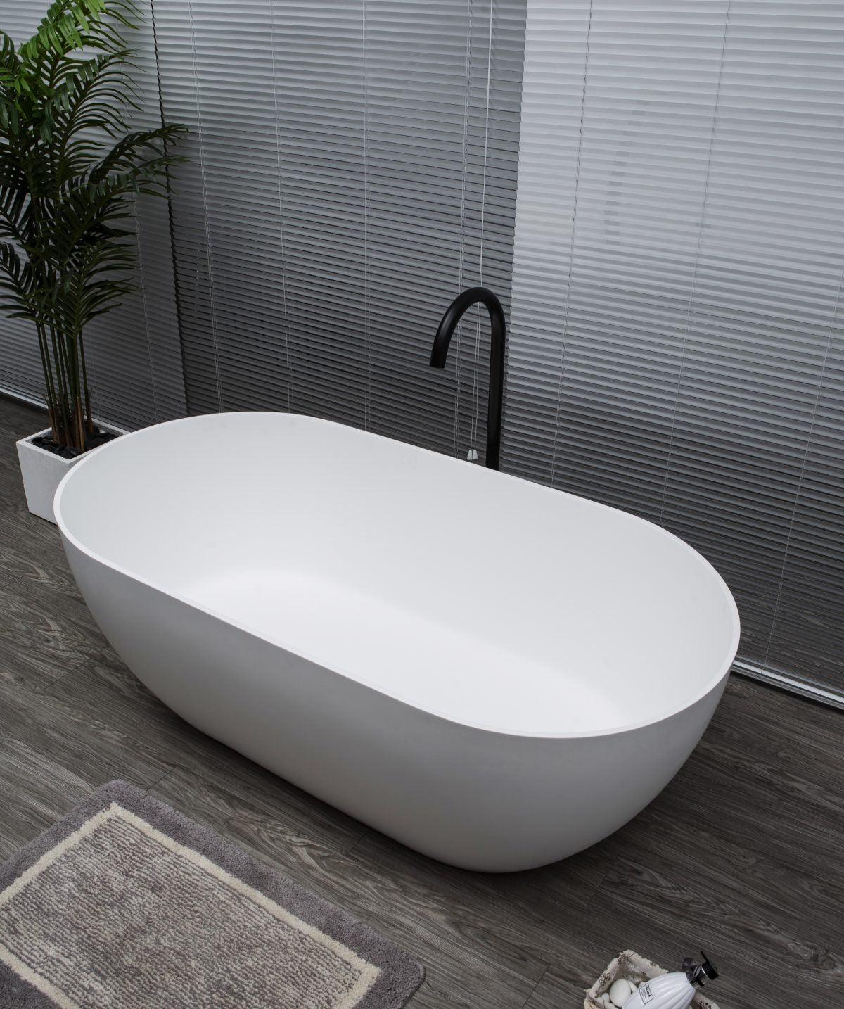 Kaskade Lucia Stone Bath 1600mm VX12 - Burdens Plumbing