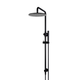 Meir Round Combination Shower Rail 300mm Rose & Hand Shower - Matte Black