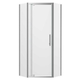 Oceano Louve Angle Pivot Neo Shower Screen Front Chrome 900 X 2000