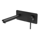 Phoenix Pina Wall Basin/Bath Mixer Set 180mm Trim Kit Only Matte Black
