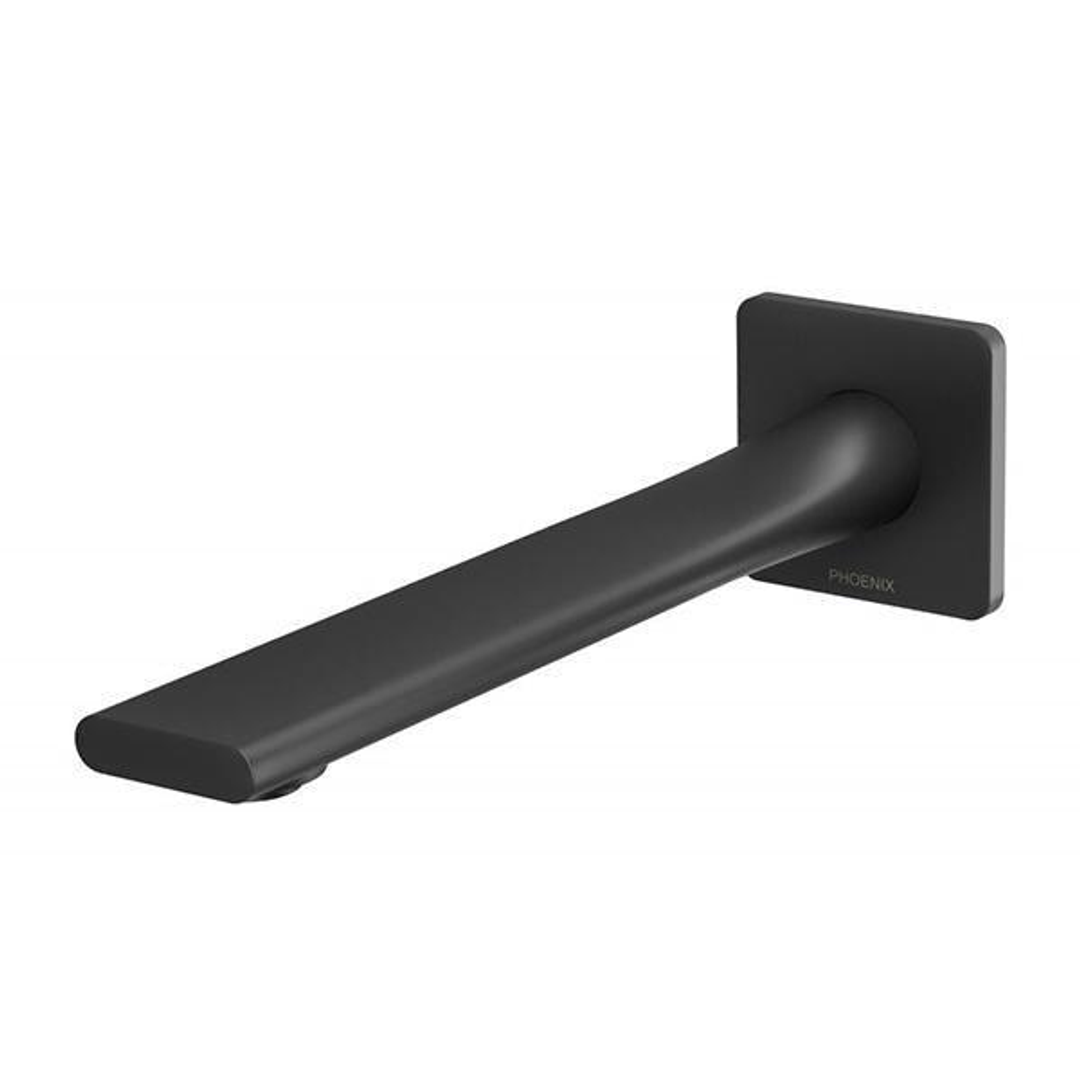 Phoenix Teel Wall Basin Outlet 200mm - Matte Black