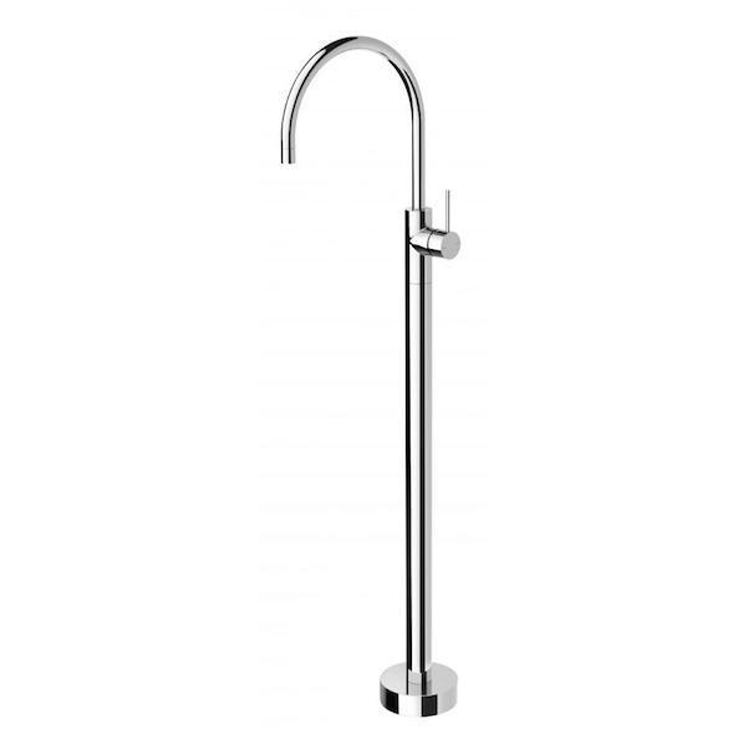 Phoenix Vivid Slimline Floor Mounted Bath Filler Mixer - Chrome